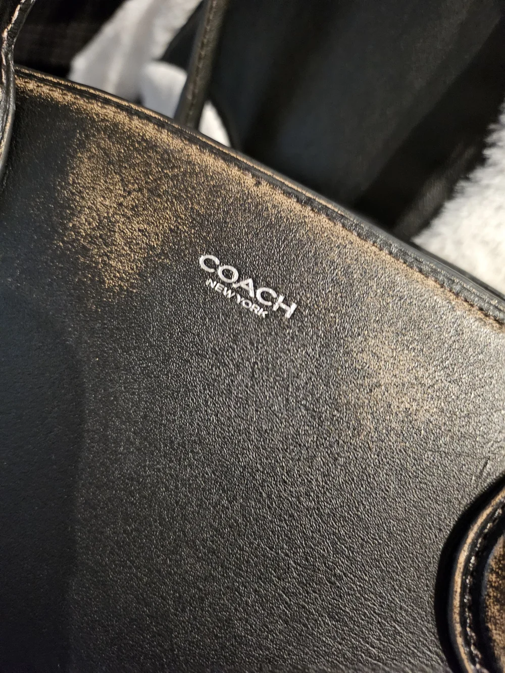 COACH Loved Leather Empire Carry All